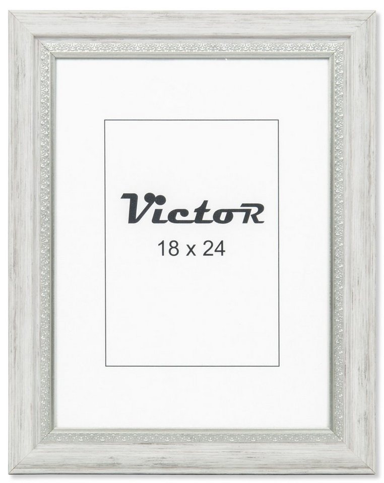 Victor (Zenith) Bilderrahmen Boho, Bilderrahmen Weiß 18x24 cm, Bilderrahmen Vintage, Landhaus von Victor (Zenith)