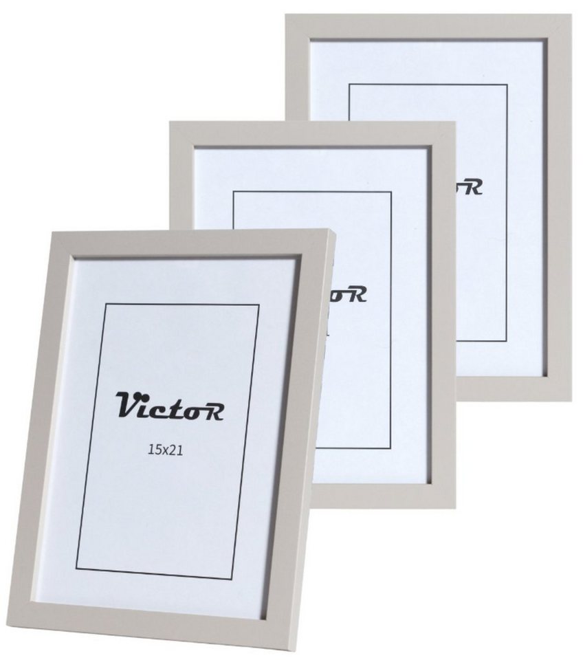 Victor (Zenith) Bilderrahmen Klee, Bilderrahmen Set Grau 15x21 cm (A5), Bilderrahmen Modern von Victor (Zenith)