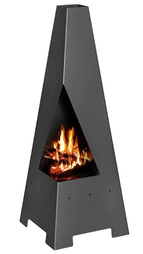 Gartenofen Faiko 4 Terrassenofen 120 cm Kamin Holzofen Feuersäule Gartenkamin modern hitzebeständig von Victoria-05 Ltd.