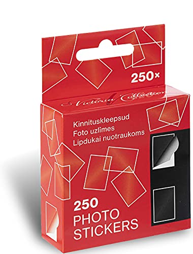 Victoria Collection Selbstklebende Doppelseitige Foto Aufkleber - Säurefrei für Scrapbooking & Kreative Alben | 250 Fototapes mit Einfach zu Bedienendem Foto-Spender von Victoria Collection