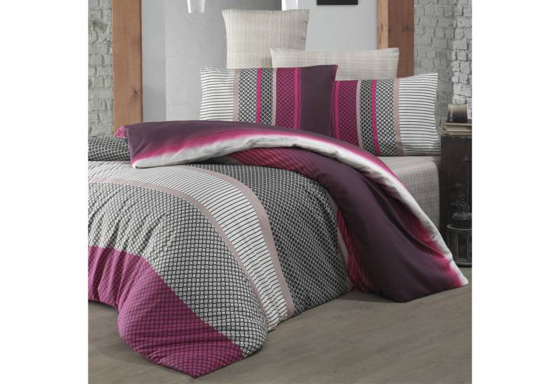 Victoria Home Bettbezug 2tlg. Bettwäsche 135x200 cm + Kissenbezug 80x80 cm mit Reißverschluss, Allergikergeeignet von Victoria Home