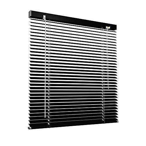 Victoria M. Aluminium Jalousie, 125 x 220 cm, schwarz, Jalousie ohne Bohren, inkl. Klemmclips von Victoria M.