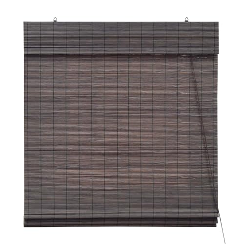 Victoria M. Bambus Raffrollo Sonnenschutz Sichtschutz Rollo Seitenzugrollo, für Fenster und Türen, Blickdicht, 80 x 220 cm, Dunkelbraun Victoria M. Bambus Raffrollo Sonnenschutz Sichtschutz Rollo Seitenzugrollo, für Fenster und Türen, Blickdicht, 80 x 220 cm, Dunkelbraun von Victoria M.