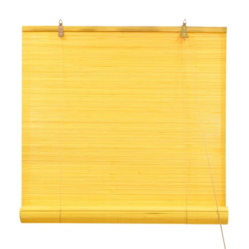 Victoria M. Bambusrollo Sonnenschutz Sichtschutz Rollo Seitenzugrollo, für Fenster und Türen, Blickdicht, 90 x 160 cm, Bambus von Victoria M.
