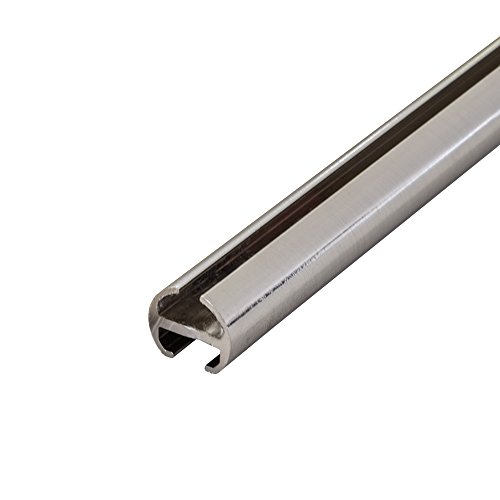 Victoria M. Gardinenstange Vorhangstange Vorhangschiene 1-läufig, Aluminiumlegierung Silber, 320 cm (2 x 160 cm) von Victoria M.