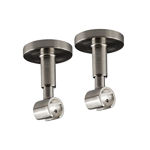 Victoria M. Gardinenstangen-Halterung Decke Deckenhalter Vorhangstange, 1-läufig, Silber, Ø 16 mm, 2er Pack Victoria M. Gardinenstangen-Halterung Decke Deckenhalter Vorhangstange, 1-läufig, Silber, Ø 16 mm, 2er Pack von Victoria M.