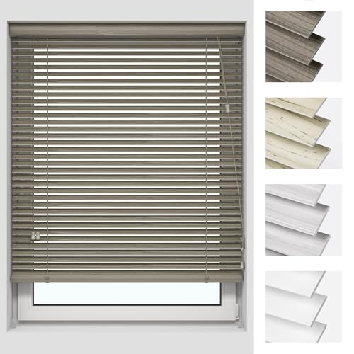 Victoria M. Kaya Holzoptik Jalousie aus PVC, Einfache Montage inkl. Montagematerial, 80 x 130 cm, holzdunkel strukturiert Victoria M. Kaya Holzoptik Jalousie aus PVC, Einfache Montage inkl. Montagematerial, 80 x 130 cm, holzdunkel strukturiert von Victoria M.