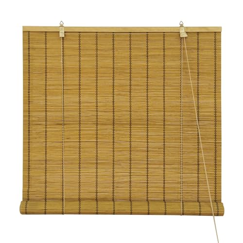 Victoria M. Bambusrollo Klemmfix Bambus Sichtschutz Rollo ohne Bohren Bambus Rollos Innen, für Fenster und Türen, 60 x 220 cm, Braun von Victoria M.