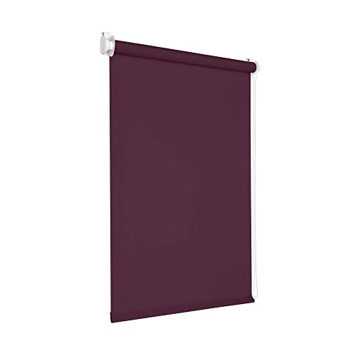 Victoria M. Tenebra Verdunkelungsrollo Rollo Fensterrollo Klemmrollo, Sichtschutz, Verdunkelnd, Ohne Bohren inkl. Montagematerial, 105 x 160 cm, Lila Aubergine von Victoria M.