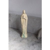 Religiöse Statue Unserer Lieben Frau Von Lourdes French Art Deco von VictoriaGrayFR