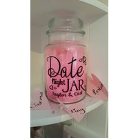 Datum Nacht Personalisierte Aufkleber Label Für Kerze/Kaffeedose Dose Wanne Aufbewahrungsbox Mann Frau Freund Freundin Partner Liebe Geschenk von VictoriaMarieDesign1