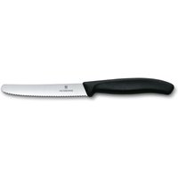 VICTORINOX Gemüsemesser Swiss Classic silber, schwarz von Victorinox