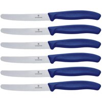 VICTORINOX Gemüsemesser silber, blau Molybdänstahl von Victorinox