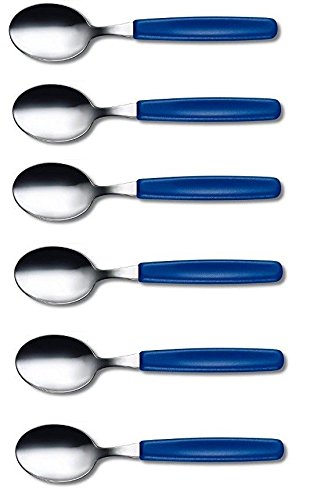 Victorinox Tafellöffel 6er Set - Esslöffel Set aus Edelstahl | Blau Victorinox Tafellöffel 6er Set - Esslöffel Set aus Edelstahl | Blau von Victorinox