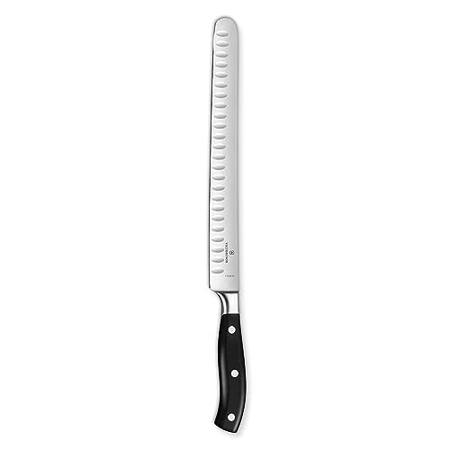 Victorinox, Grand Maître, Profi Schinkenmesser, Extra Scharfe Klinge, Kullenschliff, 26 cm, Robuster Kunststoffgriff, Rostfreier Stahl, schwarz von Victorinox