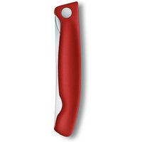 VICTORINOX Gemüsemesser Swiss Classic faltbar Wellenschliff rot Blister von Victorinox