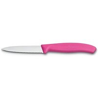 VICTORINOX Gemüsemesser Swiss Classic silber, pink glänzend, Klinge: 8,0 cm von Victorinox