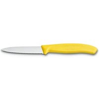 VICTORINOX Gemüsemesser Swiss Classic silber, gelb glänzend, Klinge: 8,0 cm von Victorinox