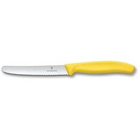 VICTORINOX Gemüsemesser Swiss Classic silber, gelb glatt von Victorinox