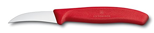 Victorinox, 6.7501, Swiss Classic, Tourniermesser, Extra scharfe Klinge, mit geradem Schliff, robuster Kunststoff-Griff, Rot, Made in Switzerland, Spülmaschinengeeignet von Victorinox