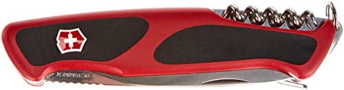 Victorinox Taschenmesser Ranger Grip 74 (14 Funktionen, Feststellklinge, Kombi-Zange, Drahtschneider) rot/schwarz von Victorinox