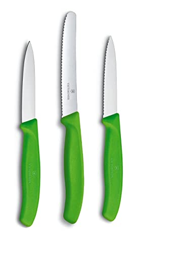 Victorinox 3-tlg Gemüsemesser-Set Swiss Classic - Küchenmesser, Obstmesser - Swiss Made - Grün Victorinox 3-tlg Gemüsemesser-Set Swiss Classic - Küchenmesser, Obstmesser - Swiss Made - Grün von Victorinox