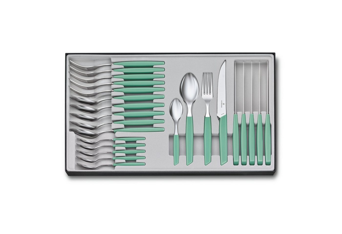 Victorinox Besteck-Set Swiss Modern Besteck, 24-teilig Steakmesser von Victorinox