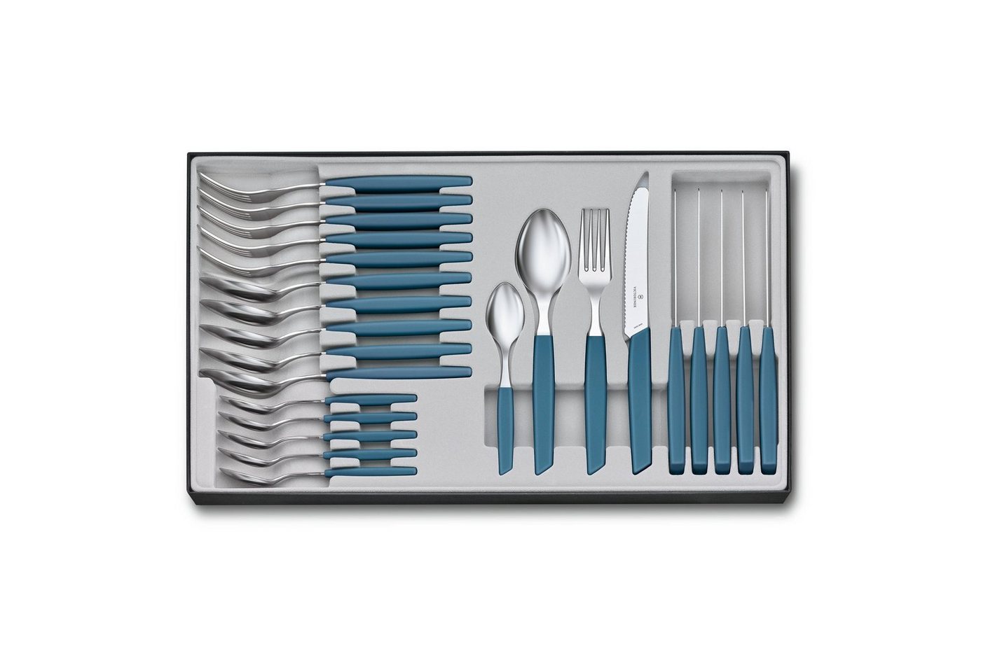 Victorinox Besteck-Set Swiss Modern Besteck, 24-teilig Steakmesser von Victorinox