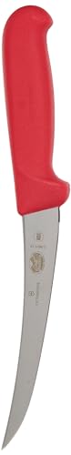 Victorinox, coltello disossatore da cucina Fibrox, manico ergonomico, 15 cm, rosso von Victorinox