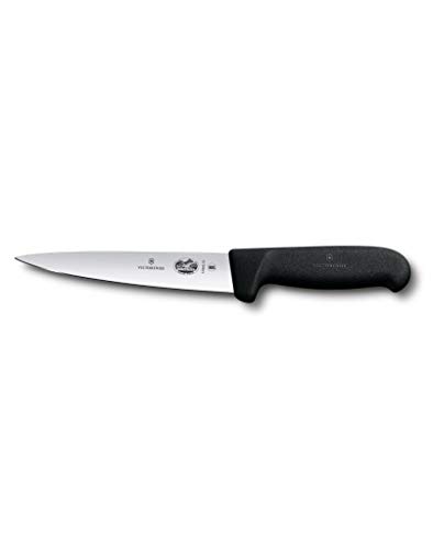 Victorinox Fibrox Kochmesser, Stechmesser, Extra Scharfe Klinge, Rostfreier Stahl, Spülmaschinengeeignet, Swissmade von Victorinox