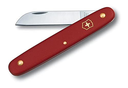 Victorinox, Taschenwerkzeug, Garten, Blumenmesser, rot, Klinge, gerade, Swiss Made von Victorinox