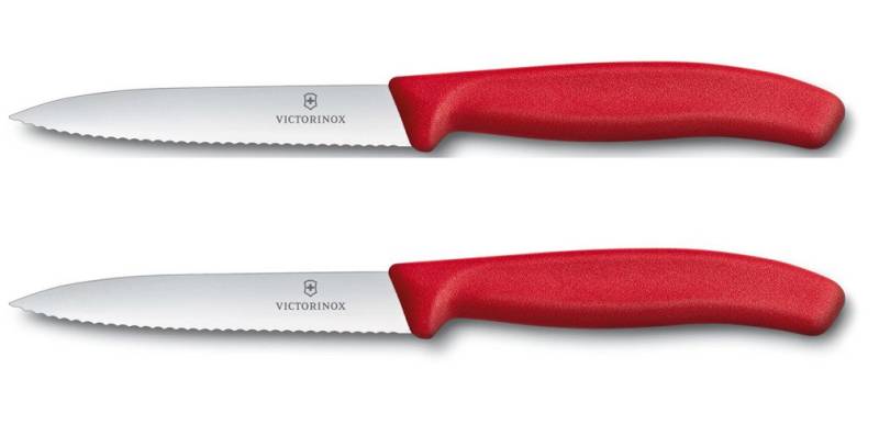 Victorinox Gemüsemesser Swiss Classic Gemüsemesser 10cm, Wellenschliff, farbig von Victorinox