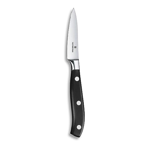 Victorinox, Grand Maître, Profi Officemesser, Extra Scharfe Klinge, gerader Schliff, 8 cm, Robuster Kunststoffgriff, Rostfreier Stahl, schwarz von Victorinox