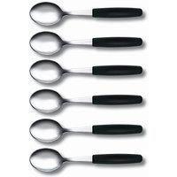 VICTORINOX Kaffeelöffel silber, schwarz Molybdänstahl von Victorinox