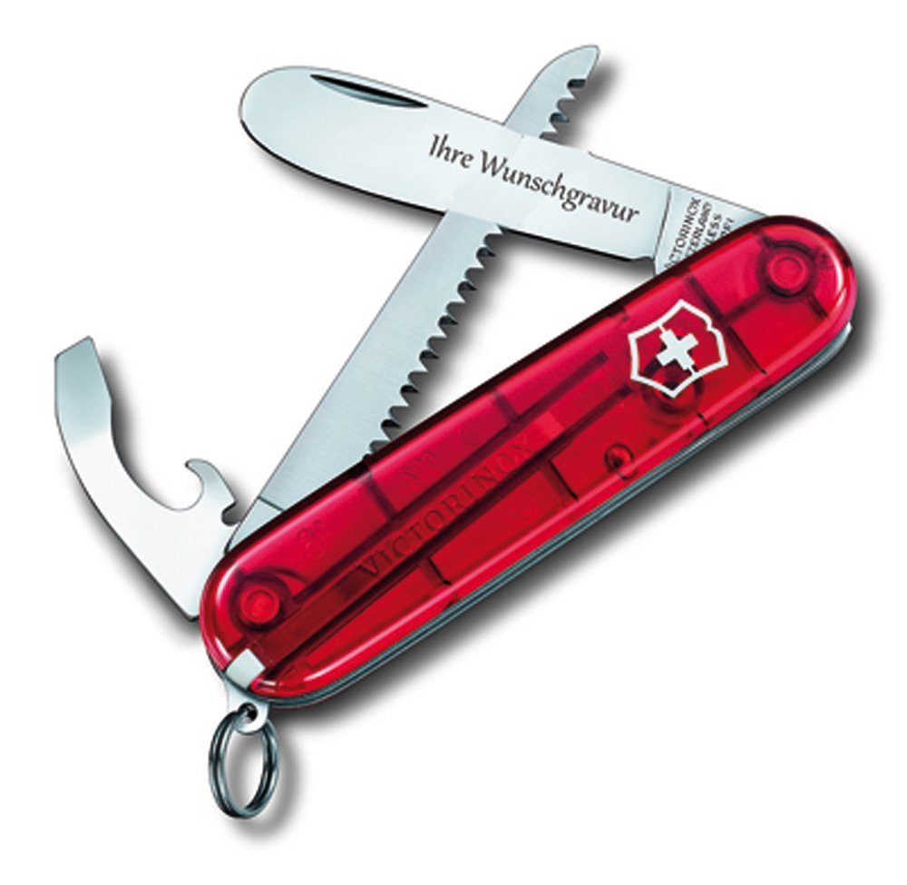 Victorinox Kinderkochmesser Taschenwerkzeug My First H, rot, mit persönlicher Gravur von Victorinox