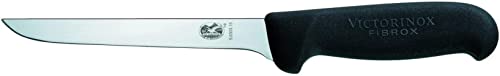Victorinox, 5.6303.15, Fibrox, Ausbeinmesser, Extra scharfe Klinge, mit geradem Schliff, robuster Kunststoff-Griff, Schwarz, Made in Switzerland, Spülmaschinengeeignet Victorinox, 5.6303.15, Fibrox, Ausbeinmesser, Extra scharfe Klinge, mit geradem Schliff, robuster Kunststoff-Griff, Schwarz, Made in Switzerland, Spülmaschinengeeignet von Victorinox