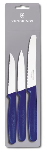 Victorinox 3-TLG. Gemüsemesser-Set Küchenmesser Standard (Blau) von Victorinox