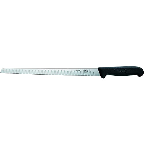 Victorinox, coltello da salmone Fibrox con lama alveolata in acciaio inox, nero, standard von Victorinox