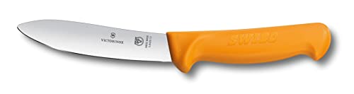 Victorinox Swibo Küchenmesser, Lamm-Abhäutemesser, Scharfe Klinge, Signalfarbe, Sicherheitsgriff, Spülmaschinenfest von Victorinox