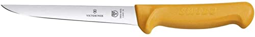 Victorinox Küchenmesser Swibo Ausbein und Stechmesser, Swiss Made, Normaler Schliff, Extra Scharfe Klinge, 13 cm, orange von Victorinox
