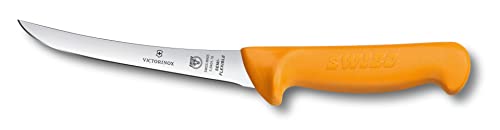 Victorinox, coltello disossatore da cucina Swibo, lama normale semiflessibile, manico in nylon, nero von Victorinox