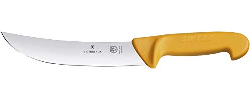 Victorinox, coltello da cucina Swibo con lama normale da 26 cm, manico in nylon, giallo von Victorinox