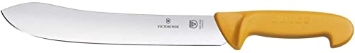 Victorinox Swibo Bankmesser, Schlachtmesser, Extra Scharfe Klinge, Signalfarbe, Sicherheitsgriff, Spülmaschinenfest von Victorinox