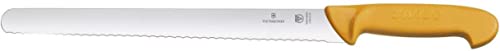 Victorinox, coltello da cucina per prosciutto Swibo, con lama seghettata flessibile da 25 cm, manico in nylon, nero von Victorinox