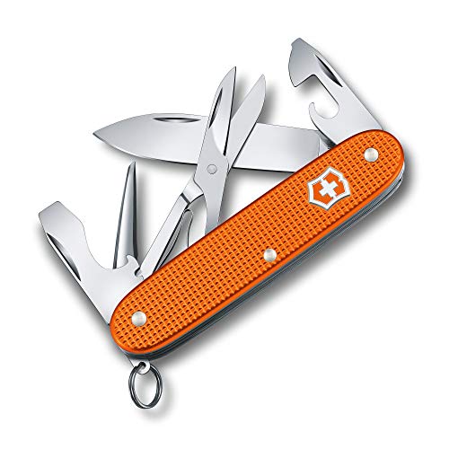 Victorinox Pioneer X Alox Limited Edition 2021, Schweizer Taschenmesser, 9 Funktionen inkl. Klinge, Schere, Schraubendreher, Pinzette, Tigerorange von Victorinox