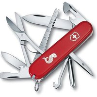 Schweizer Offiziersmesser Victorinox Schuppenentferner für Fischer mit Haken- und Rohrschneider 18 Funktionen ideal zum Fischen 1.4733.72 von Victorinox