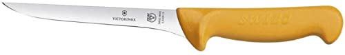 Victorinox Swibo, coltello da cucina/disossatore, lama da 13 cm dritta, flessibile e stretta, giallo von Victorinox