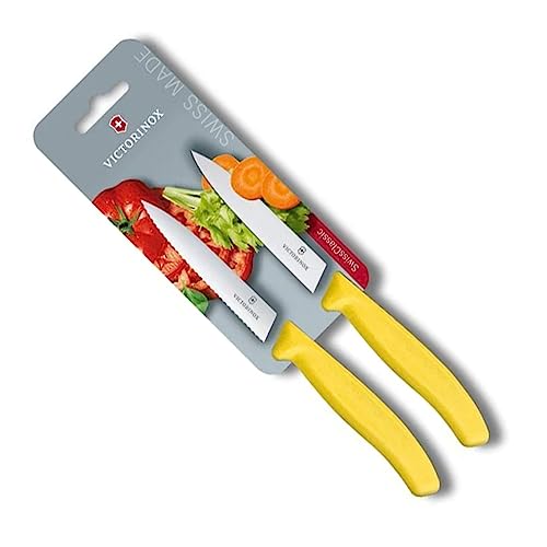 Victorinox, Swiss Classic, Profi Gemüsemesser-Set, Extra Scharfe Klinge, Rostfreier Stahl, Robuster Kunststoffgriff, Swiss Made von Victorinox