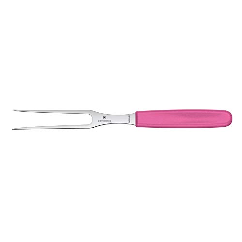 Victorinox, Swiss Classic, Profi Tranchiergabel, Extra Scharfe Klinge, 15 cm, Robuster Kunststoffgriff, Rostfreier Stahl, pink von Victorinox