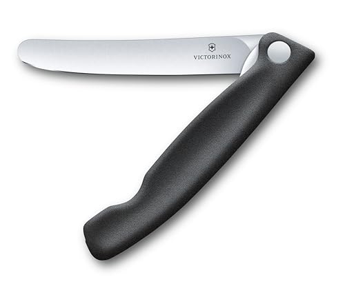 Victorinox, Swiss Classic, Profi Tomaten- und Tafelmesser, Extra Scharfe Klinge, gerader Schliff, 11 cm, Robuster Kunststoffgriff, Rostfreier Stahl, schwarz von Victorinox